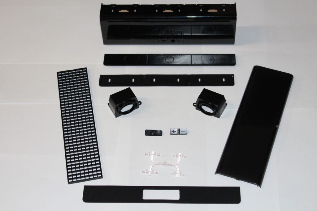 Molded LaMetric TIME enclosure parts