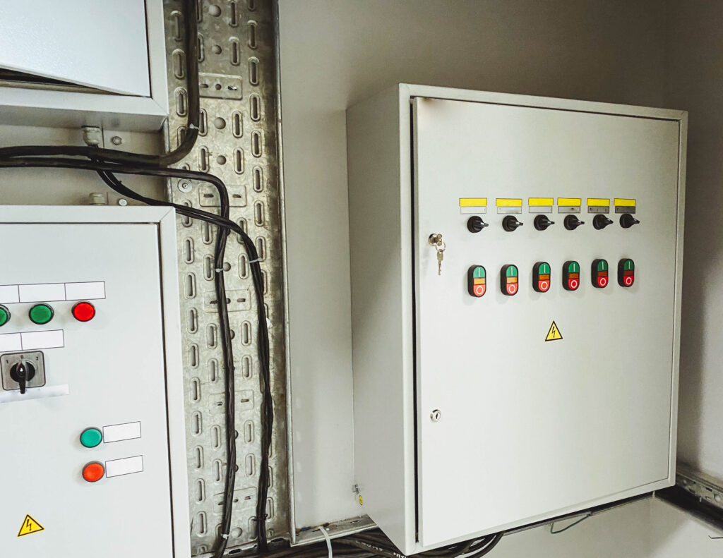 Electrical room of residential or commercial building Multip