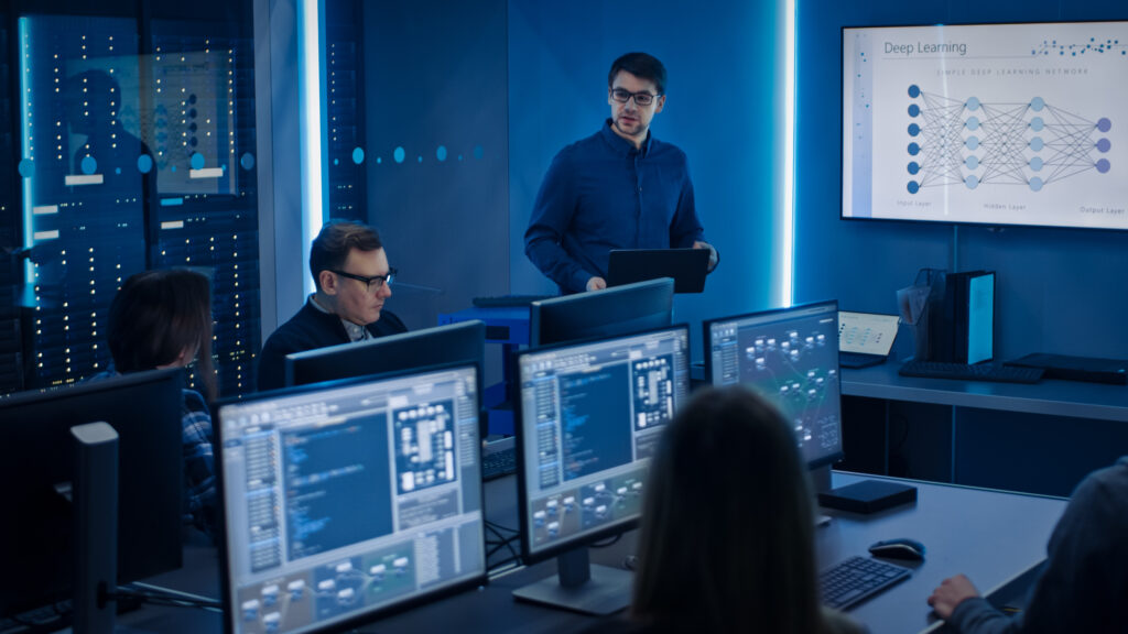 Multiethnic Female IT Technical Support Specialist Talking w