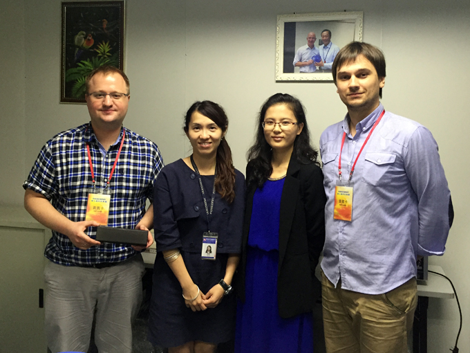 Smart Atoms team meeting Foxconn for LaMetric TIME volume production