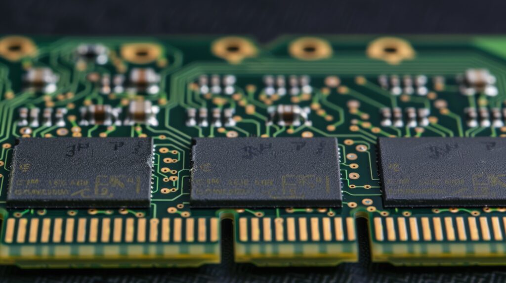 A memory chip on the SODIMM module type of computer RAM with